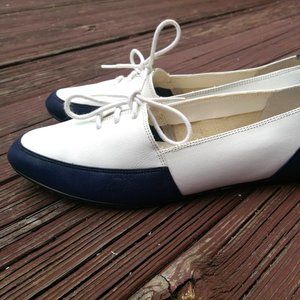 *SOLD*ESPRIT de CORP VTG 80s Leather Color Block